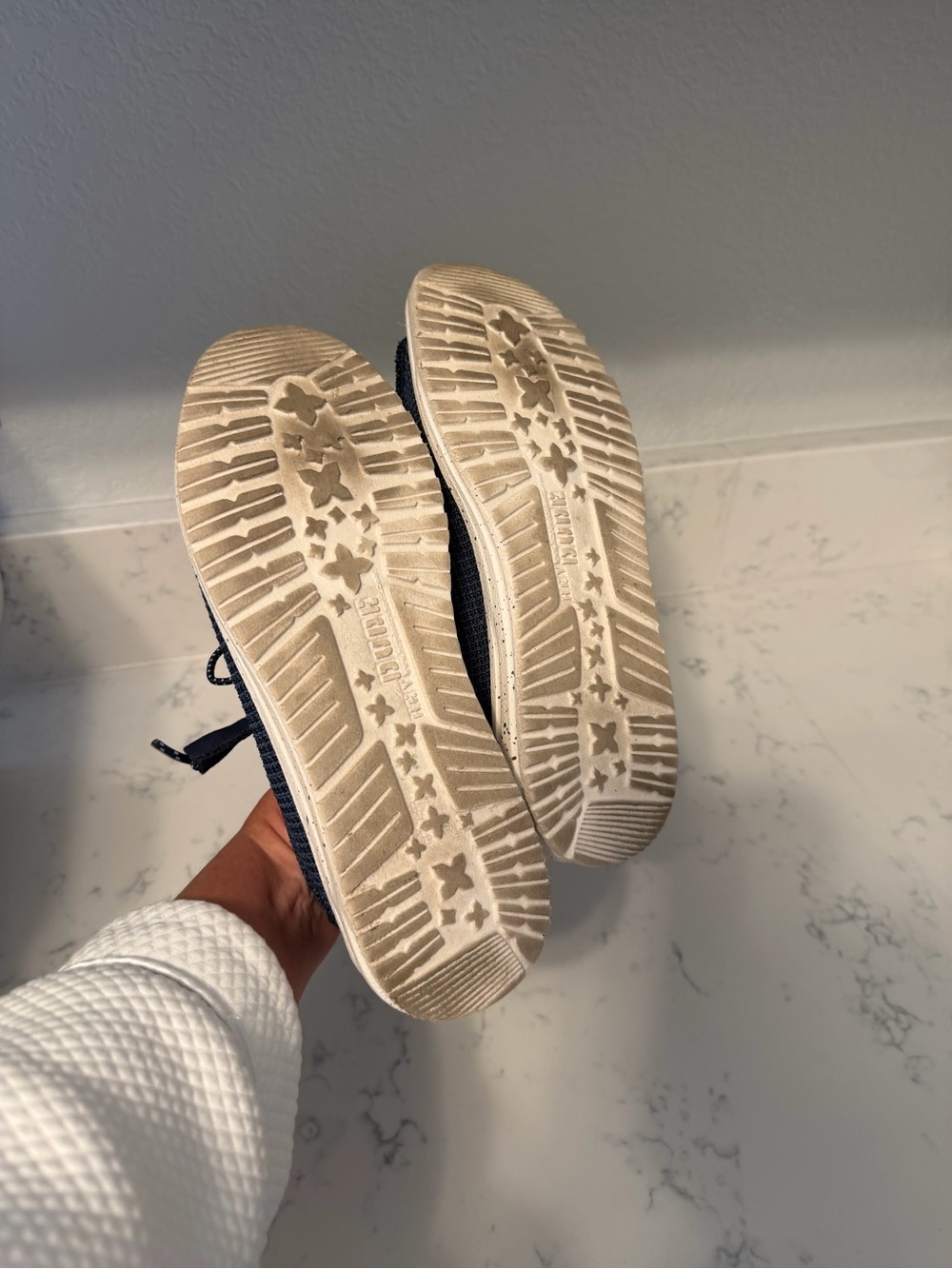 Hey Dude, Wally Men’s Navy Slip-On Moccasins, Men’s Size 7 - Picture 7 of 7